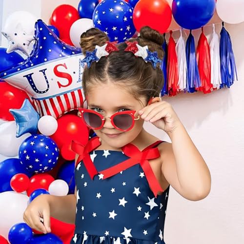 Pinzas para cabello estrellas de 4 de Julio YanJie miniatura 3