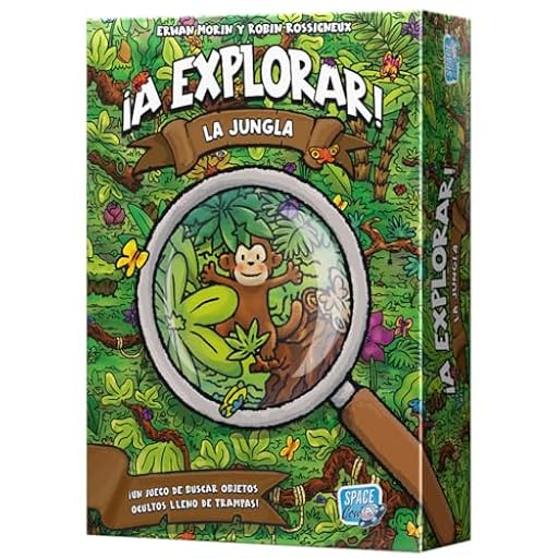 Asmodee | ¡A Explorar! La Jungla | Juego de Mesa Rápido para Familias y Niños | A Partir de 6 Años | De 2 a 4 Jugadores | 20 Minutos por Partida | Español | Ya disponible en tu tienda friki favorita! En mundofriki.es!