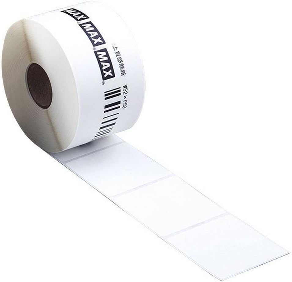 Max Label High Quality Thermal Paper for Label Printers, 6 Rolls LP-S5250