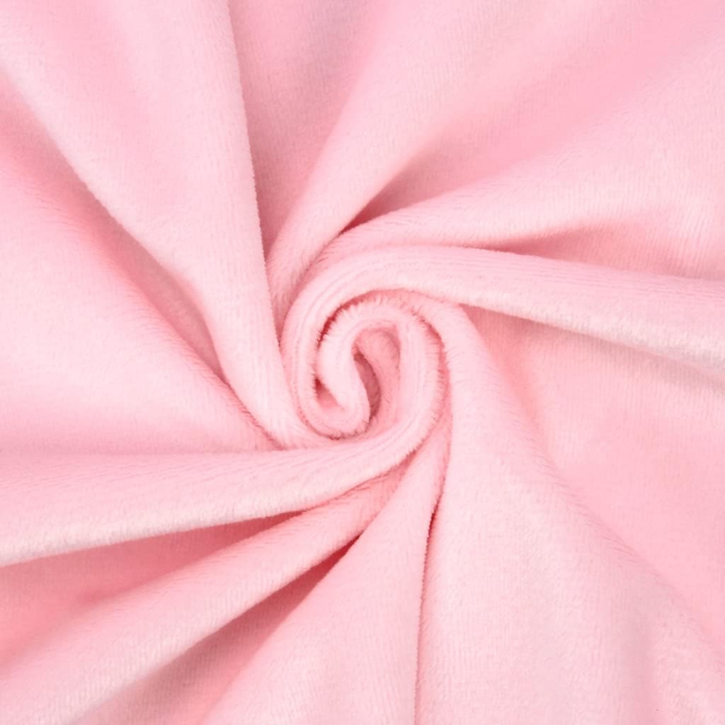 kullaloo Plush Fabric | Solid Baby Pink Minky Fabric for Sewing (Pack of 2) | Super Soft Cuddle Material | 39.5x29.5 | Plushies, Baby Blankets, Pillows, Dog Beds, Cat Beds, Baby Accessories, Apparel