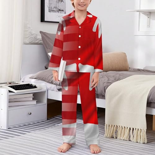 American And Canadian FlagsChildren's Pajama Set Cute Cartoon Home Clothes140CM3