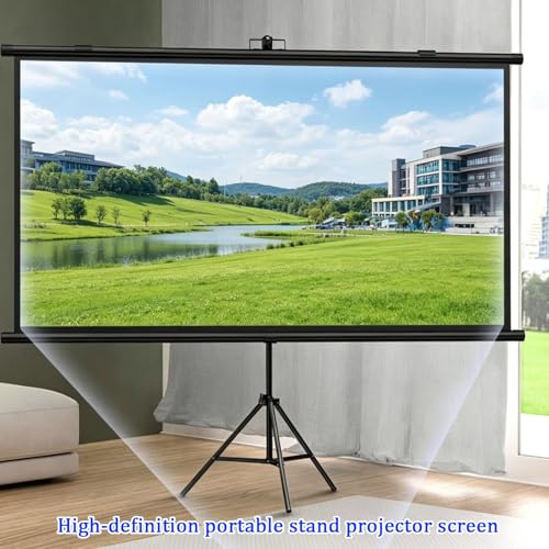 Pantalla de proyección con soporte ajustable 60in 16:9 miniatura 4