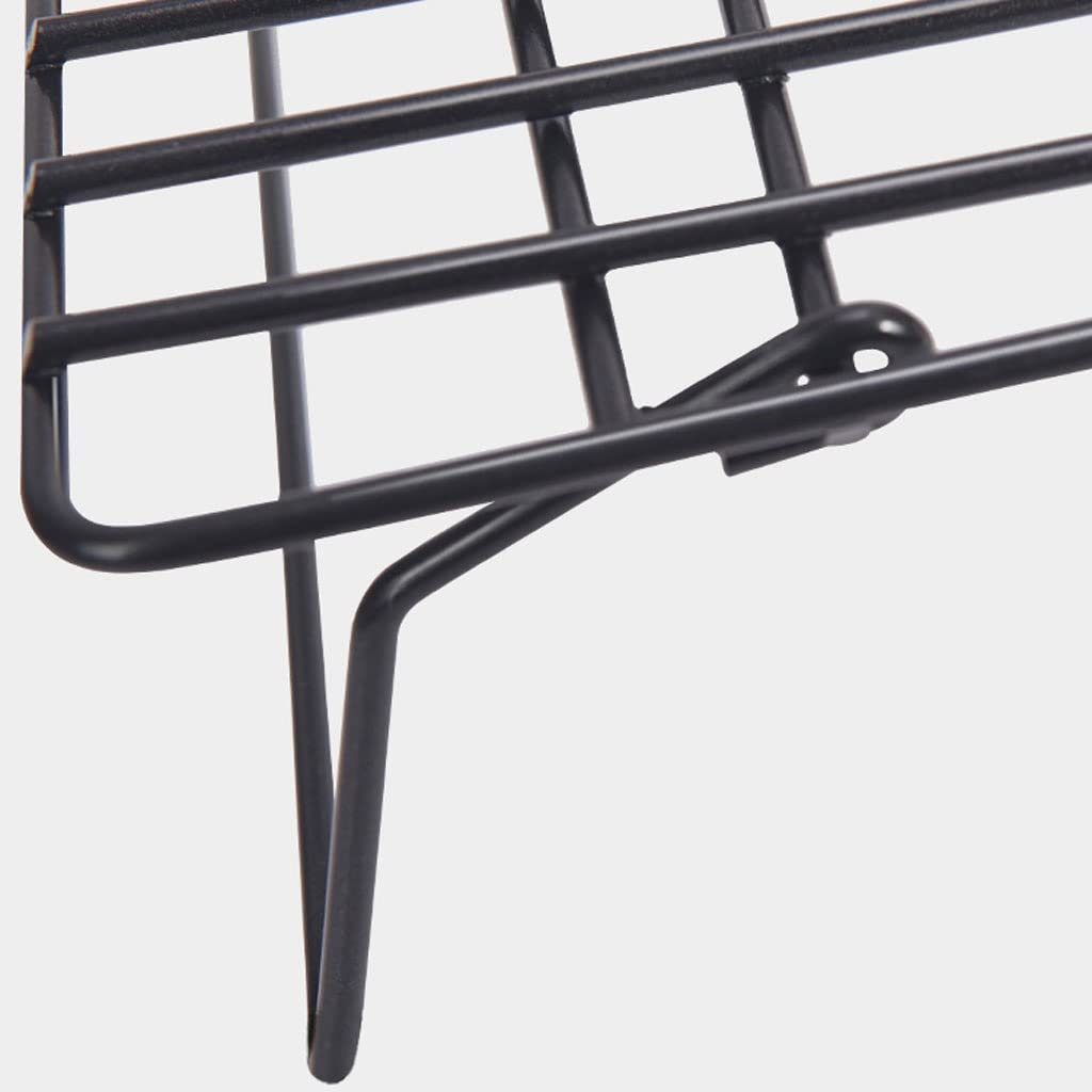 XMING Estante de enfriamiento Plegable Antiadherente Negro for Pasteles, Pan y Pastel de Luna con Red de enfriamiento (Size : One)