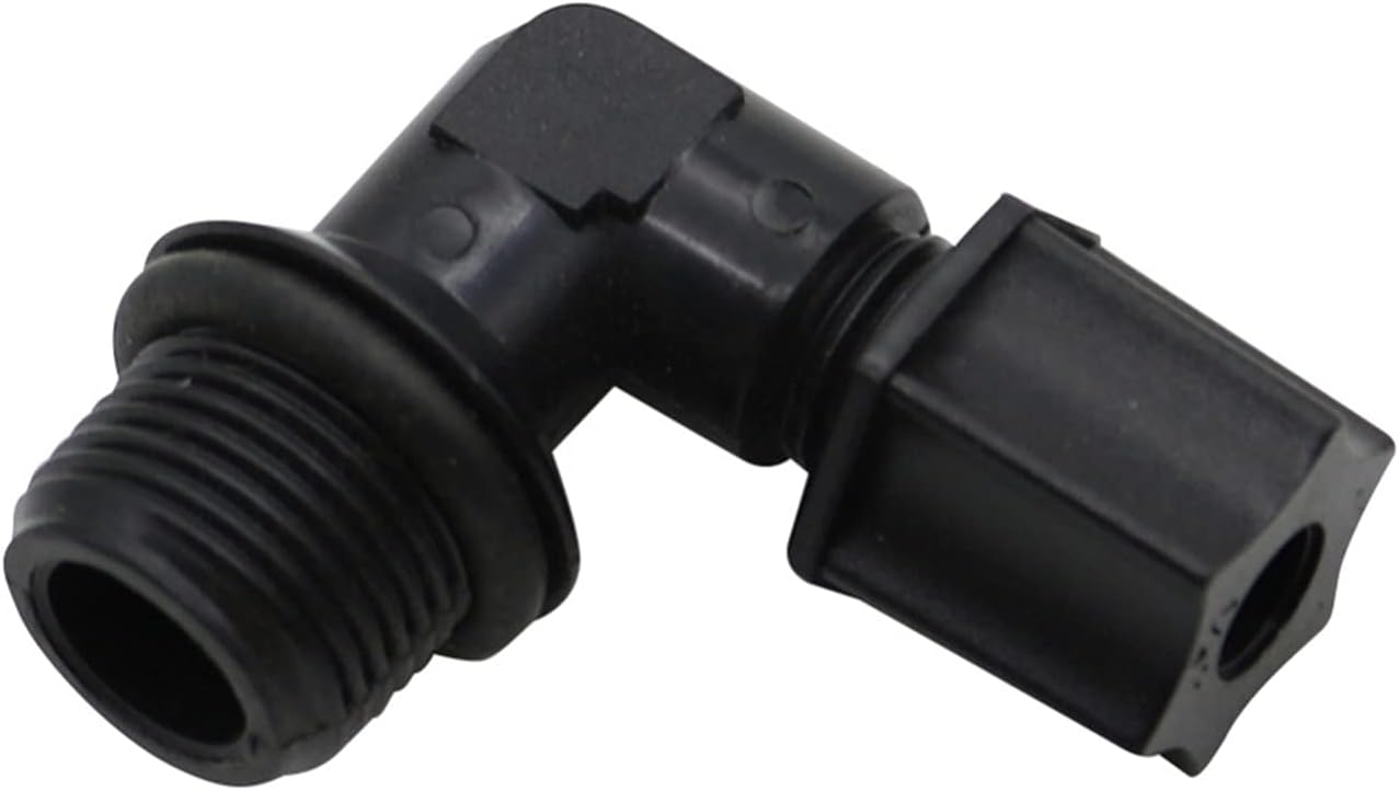 Generic Utility Hose Butt Hose Connector Adapter Variable Diameter Elbow Water Pump Connector for Water Purifier, 16Mm External Thread to 1/4"" Hose Connector 4 Pieces
