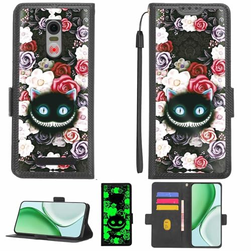 Aroepurt Case Compatible for Amplicomms PowerTel M50 Phone Case Flip Cover [with Tempered Glass Screen Protector][RFID Blocking][Luminous Effect] LPT-LZM