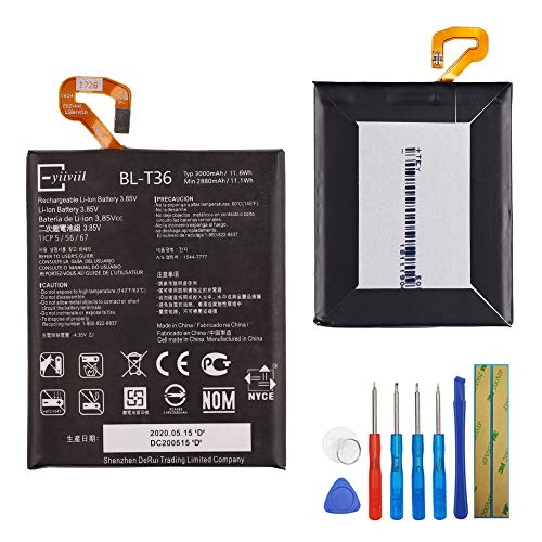 E-YIIVIIL Li-Polymer Replacement Battery BL-T36 Compatible with LG K10 2018 K30 K11 2018 X410 X410AS X410E X410X with Tool