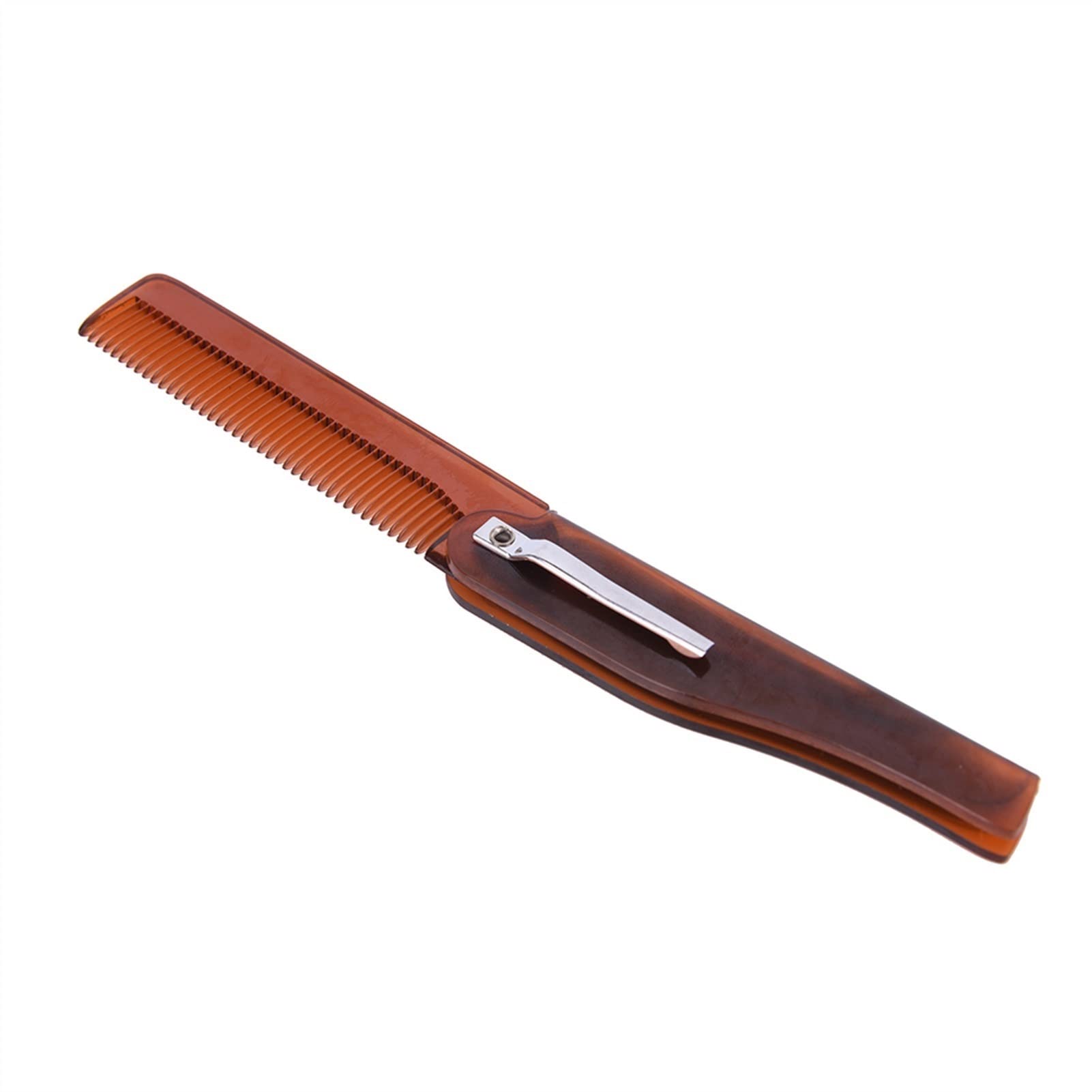 ADERFETBI Hair Comb 17 * 2CM Foldable Hair Comb Bag Clipper Beard Styling Tool Hairdressing Men's and Women's Care(C)