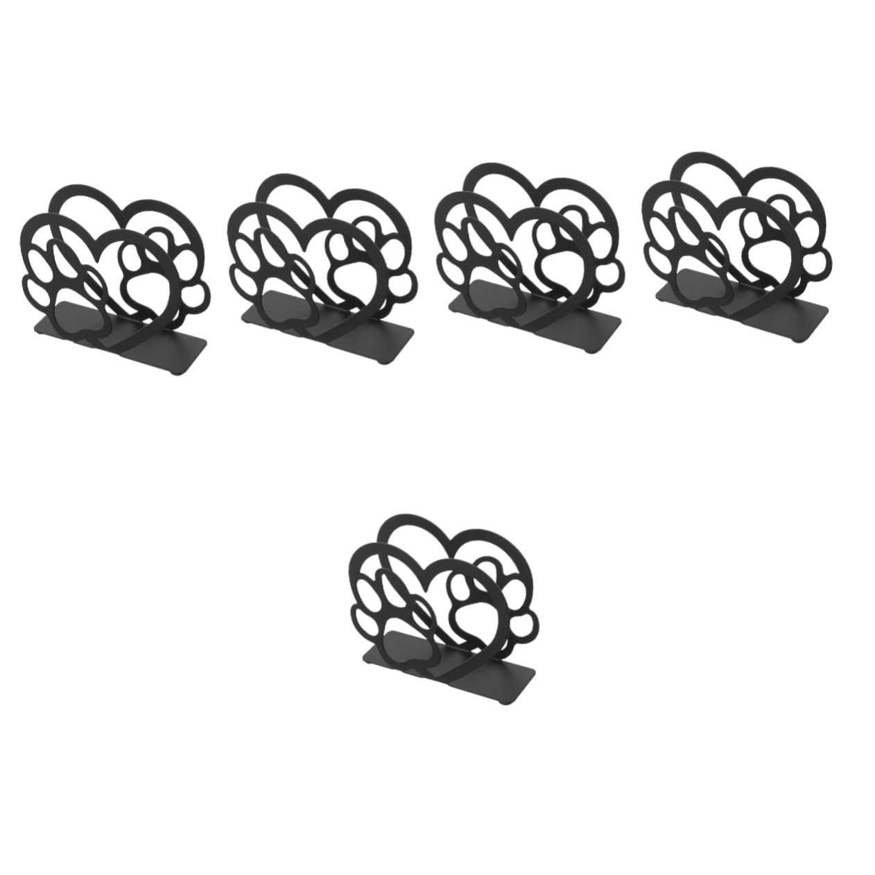 Hemobllo 5 Pièces Support à Serviettes Vertical pour Table Rangement pour Cuisine Restaurant