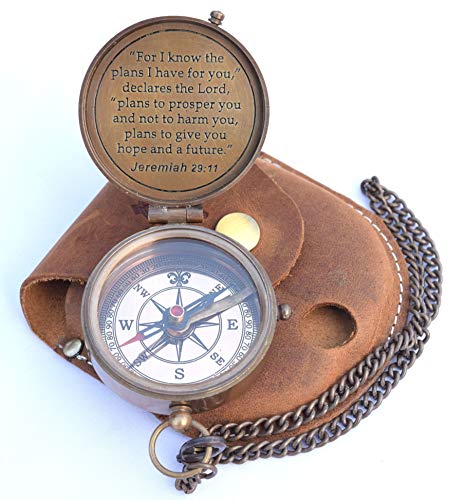 NEOVIVID Religious Gifts for Men, LDS Missionary, Easter for Teen Boys, Compass, Catholic, Christian, Jeremiah 29:11, Personalized, Sentimental, Inspirational - Image 2