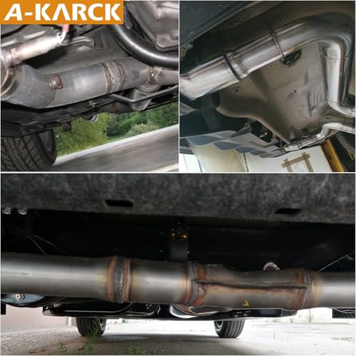 A-KARCK Stainless Steel Exhaust Adapter 3\" ID to 3\" ID, Exhaust Pipe Reducer 3.6\" Overall Length