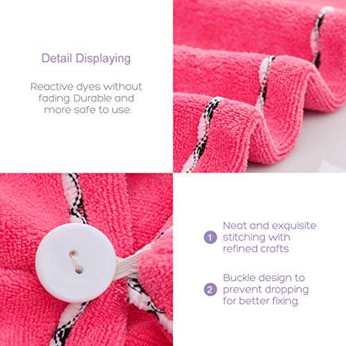 2 Unidades Toalha De Cabelo Toalha Cacheada Toalha Para Secar Cabelo Gorro De Cabelo Seco Turbante T