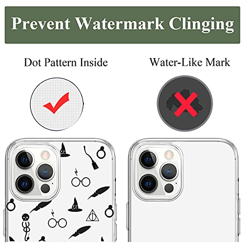 Unov Case Compatible With Iphone 13 Pro Case Clear With Design Embossed Pattern Soft Tpu Bumper Slim Protective 6.1 Inch (Witchcraft Wizardry) #TOP7