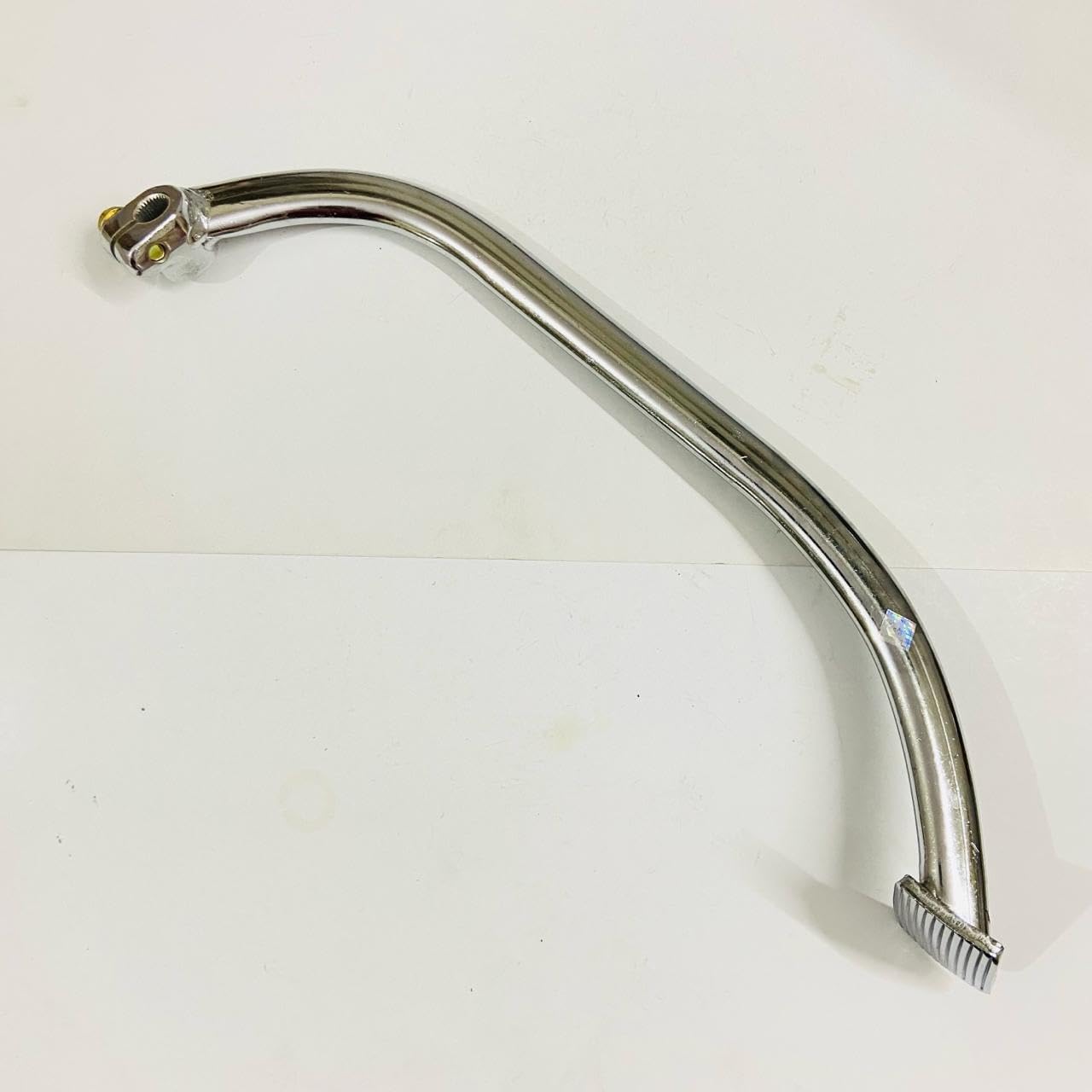 Rear Brake Pedal Chromed Compatible to Royal Enfield Bullet Motorcycle Electra #521130-C - HKT-US