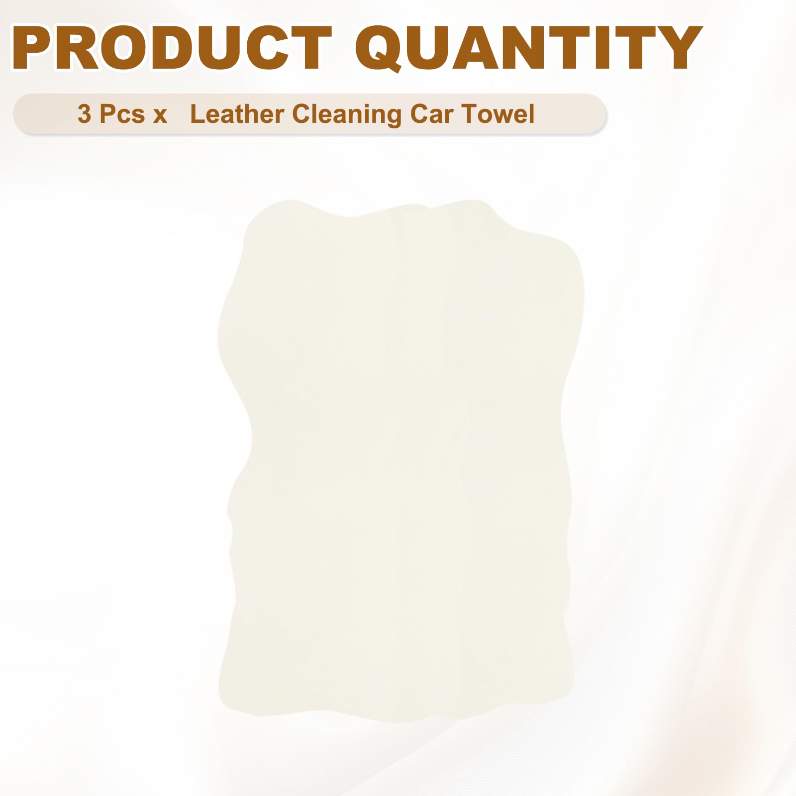 QUARKZMAN 3 Pezze Di Pelle Di Daino Per Auto 70cm x 100cm Pelle Di Daino Naturale Per Asciugare L'auto Super Assorbente Per Pulire Vetro Vernici Specchi Finestre Bianco