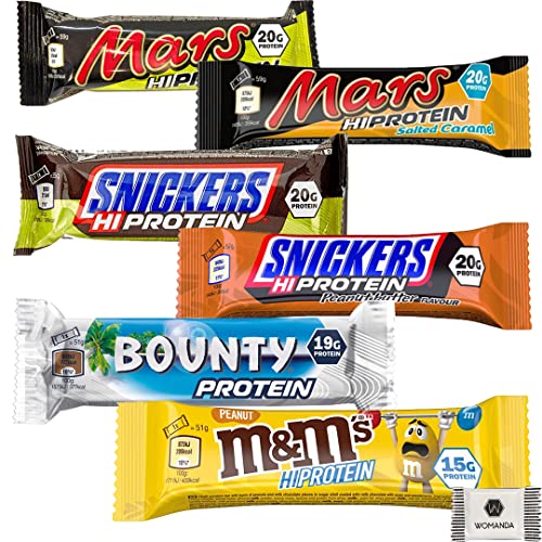 Mars Hi Protein Bar Mixbox (Mars, Snickers, Bounty) (6er Mixbox)