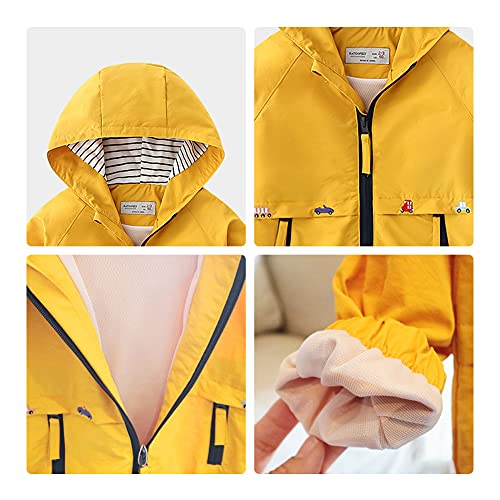 Volunboy Toddler Boys Windbreaker Casual Outerwear Kids Lightweight Zip Hooded Jacket Baby Cute Dust Coat thumb #1