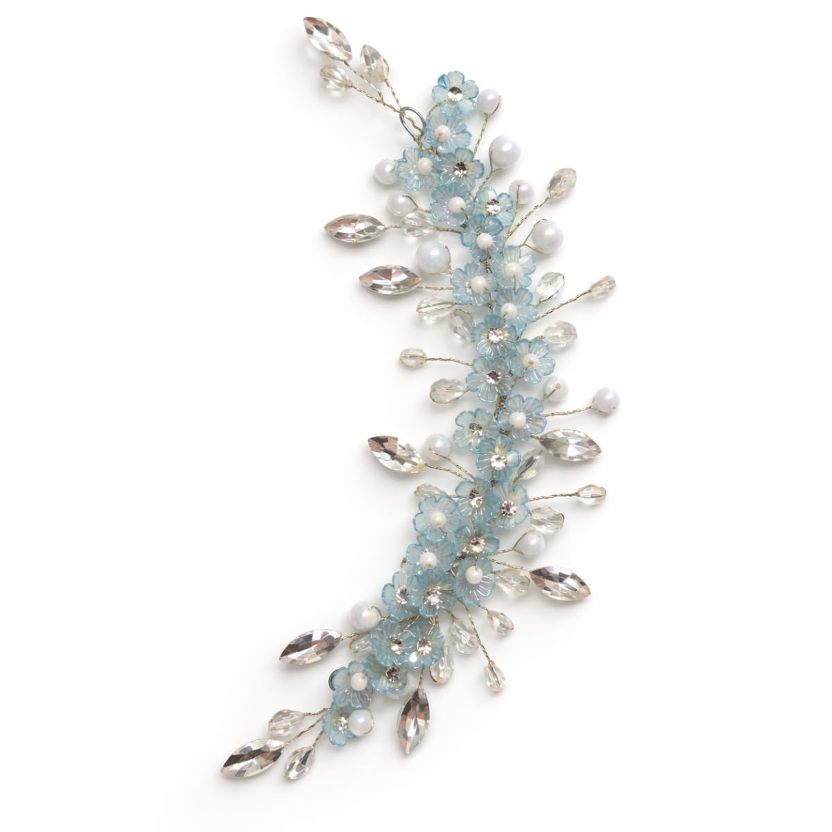 Samyak Pearl & Crystal Hair Accessories For Women & Girls, Stylish Tiara For Wedding Party Juda Bun Fashion Hair Pins Brooch For Bridal Hair Decoration Accessory-picture-39