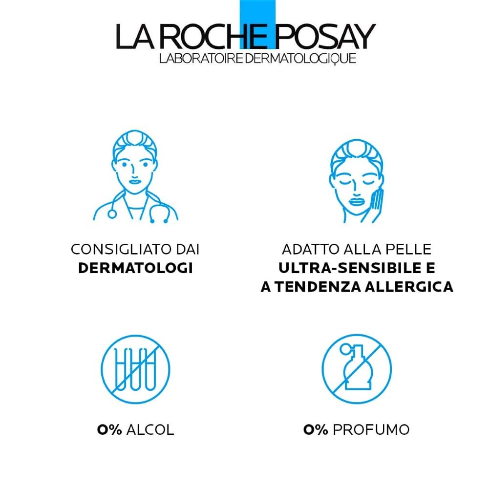La Roche Posay Toleriane, Fluido Detergente e Struccante, Per Pelle Sensibile e Reattiva, Pelle Detersa a Fondo e Lenita, Irritazioni e Rossori Ridotti, Con Glicerina Idratante, 400 ml