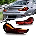 WXJFFF Auto Rückleuchten für BMW 6 Series F06 F12 F13 2010-2012 013 2014 2015 2016 2017, Links Rechts Hinten Rücklicht Bremslicht Rücklicht-Komplettsets Ersetzen Zubehör,Red