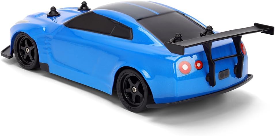Jada Toys Fast and Furious RC Drift Car - Nissan GT-R R35 Ben Sopra 2009 (19 cm) as Remote Controlled Toy Car for Fans & Children from 6 Years, Max. 8 km/h, 2.4 GHz Remote Control, Includes Batteries