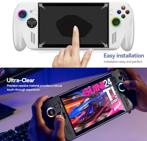ivoler 3-Pack Screen Protector for ASUS ROG Xbox Ally X/ROG Xbox Ally Handheld 2025, Tempered Glass, 7 inch Full Coverage, Transparent Ultra HD, Anti-Scratch, Anti-Fingerprint - 3