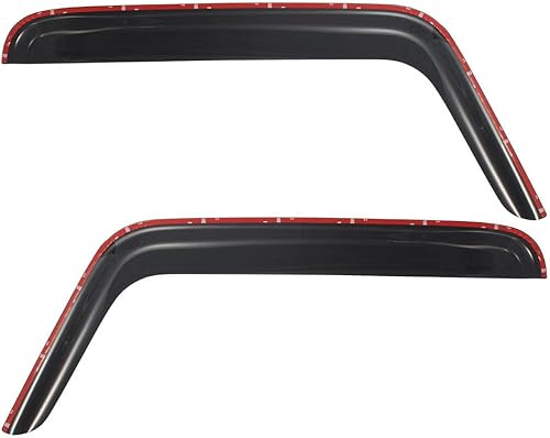 Miniatura 5 de AUTEX Cinta en visera de ventana compatible con Wrangler 2007 2008 2009 2010 2011 2012 2013 2014 2015 2016 2017 2018 Deflector de viento lateral