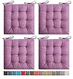 SQUARE MOON 4 Pack Chair Cushions, Seat Cushions, Chair Pads, Chair Mat for Indoor, Outdoor Dining C