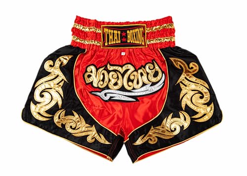 La mejor comparación de Ropa de Artes marciales para Mujer Top 10. 43 MUAY NATION Muay Thai - Pantalones cortos de boxeo para hombres y mujeres, corte delgado, para entrenamiento, kickboxing, ropa de artes marciales, Rojo -, Medium