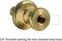 Vista 3 de Acabado de latón con perilla de lámpara