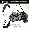 Champion Sports Mesh Duffle Bag Oversized Breathable Gear Bag with Zipper & Shoulder Strap for Sports, Gym & Travel