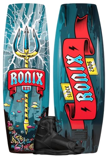 Ronix 129 - Boy's RX1 Wakeboard w/ Divide Boots - 5-8.5