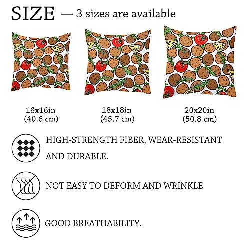 Housses de coussin végétariennes pour salon moderne et convivial