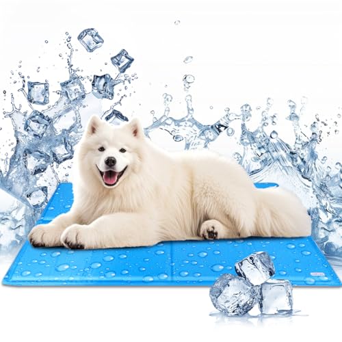 Nobleza Alfombrilla Refrescante para Perros Extra Grandes, 120 * 80cm, Alfombra Refrescante para Mascotas, Cama Perro Verano, Auto Refrigerante No Tóxico, XXL