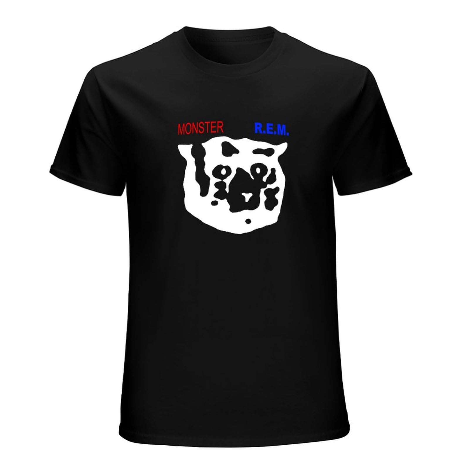 Shui Ti Du Men's Black R.e.m Monster Rock Logo T Shirt Cotton L