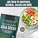 Viva Naturals Organic Chia Seeds, 2 lb, 32 Oz – Plant-Based Omega-3 and Vegan Protein, Gluten Free & Non-GMO, Perfect for Smoothies, Salads & Chia Pudding