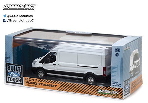 Modelo a Escala Ford Transit 2017 1:43 Blanco miniatura 2