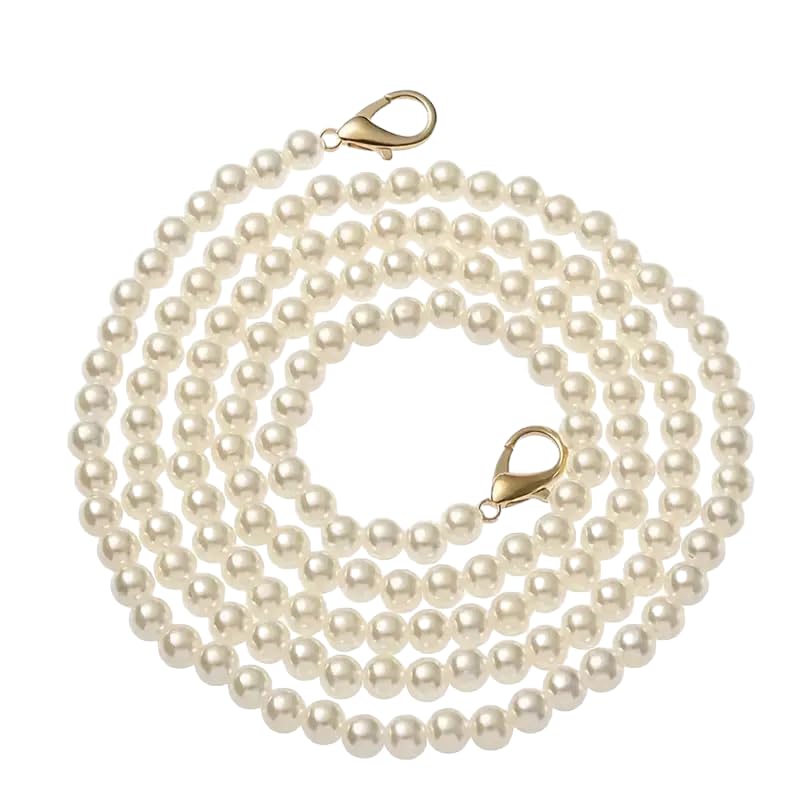 1pc Portable Mobile Phone Lanyard Crossbody Necklace Chain Beaded Pearl Strap Phone Case Handmade Bag Chain size 44 inches-picture-47