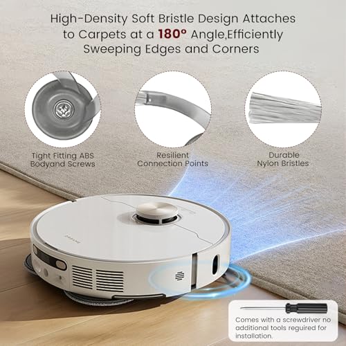Image of Saros 10R Accessories Kit for Roborock Saros 10R / Qrevo CurvX /Saros 20 Robot Vacuum, 2 Main Brushes, 4 Filters, 6 Mop Pads, 6 Dust Bags, 6 Side Brushes, 2 Tools
