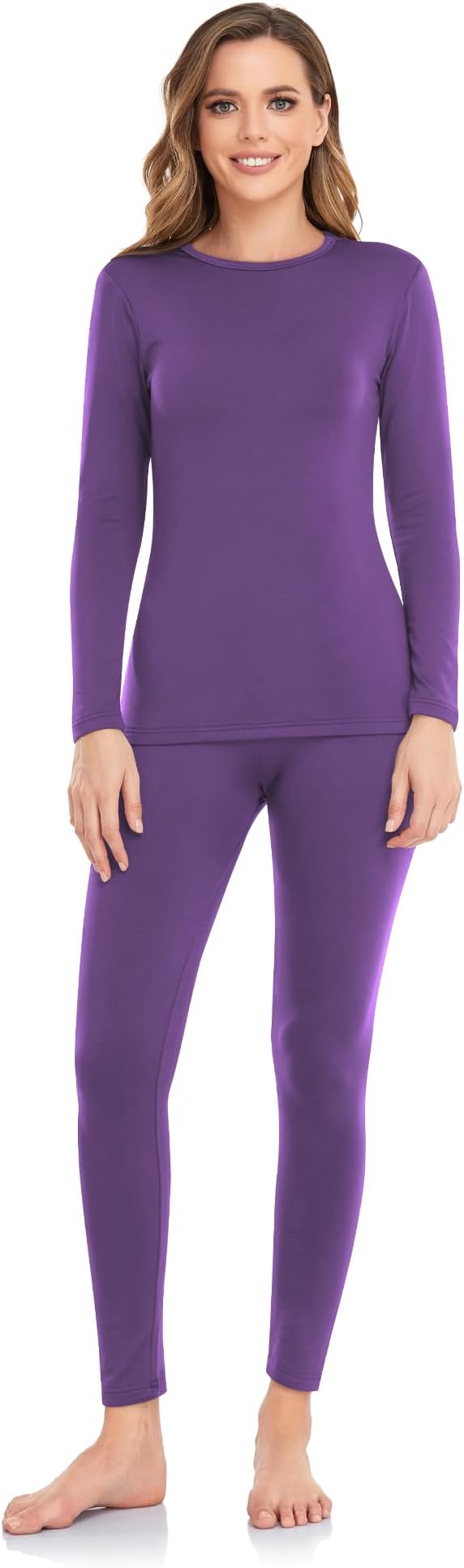 WEERTI Thermal Underwear for Women Long Johns with Fleece Lined Base Layer Women Cold Weather Top Bottom