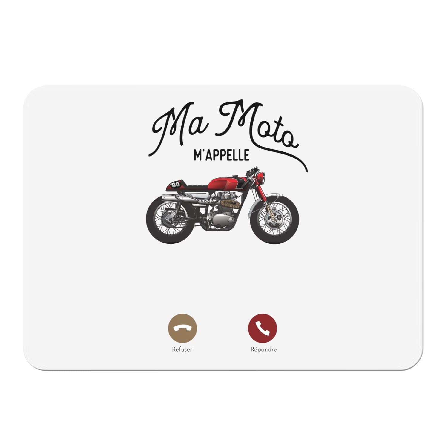 Napperons moto blanc souple de qualité supérieure dessous liège