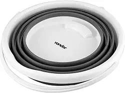 Balde dobrável, 10 litros, Vonder.