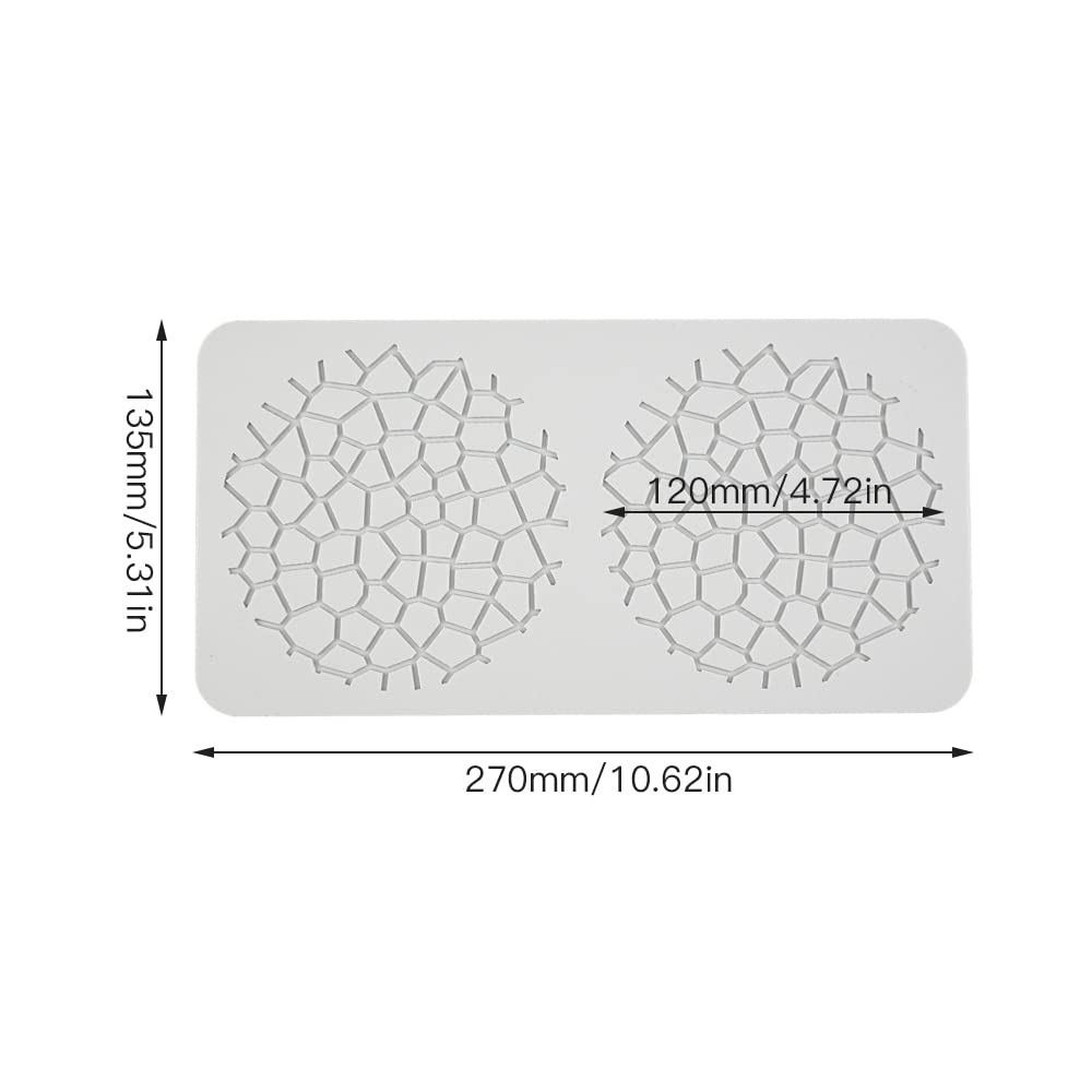 duisoad Silicone Fondant Lace Mat, Chocolate Candy Leaf Mold Flower Pattern Lace Mat for Cake Decoration - Image 3