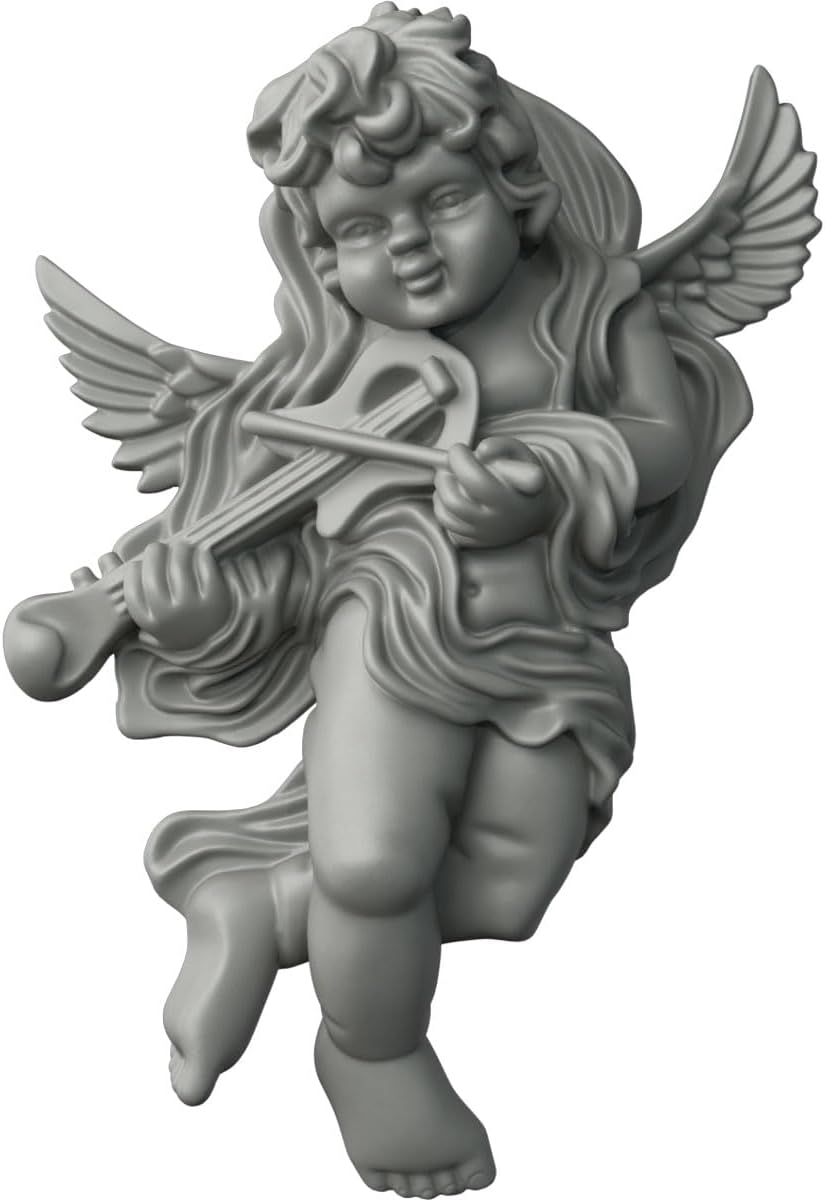 Ekena Millwork ONL12X17X06AN-L Classic Angel, LeftUrethane Onlays, 11 7/8"W x 17 3/8"H x 5 1/2"P, Primed