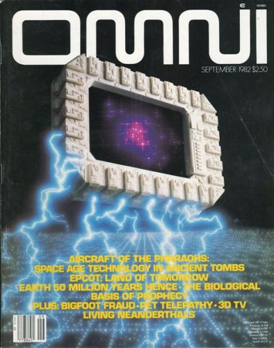 Omni V.4 #12 Sep. 1982 Pharaohs Aircraft Epcot Prophecy Pet Telepathy ...