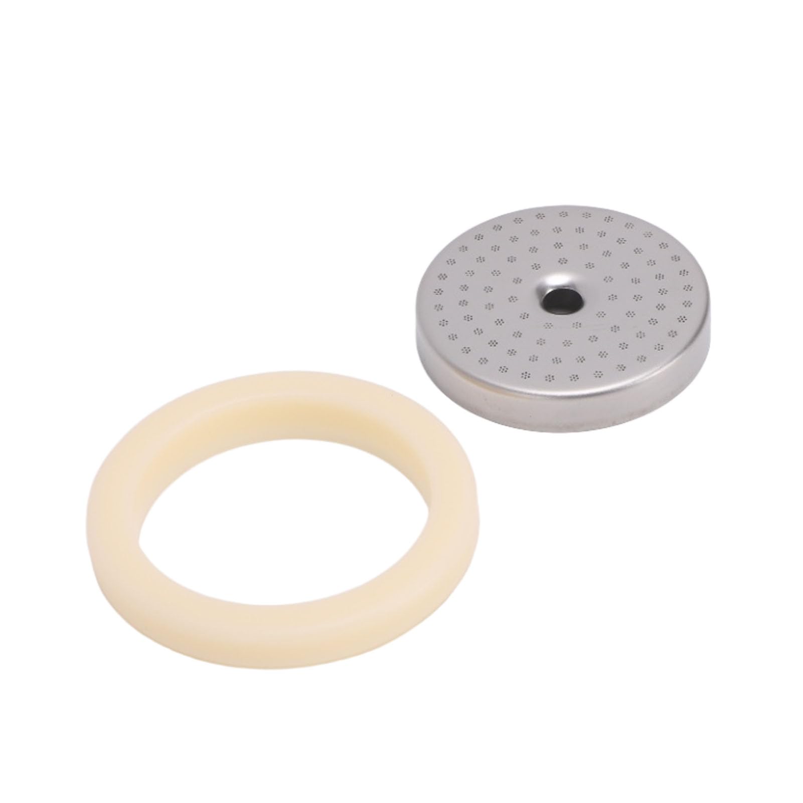 Schermo doccia con anello vapore adatto per macchina da caffè BES450 BES500 Schermo doccia con filtro in acciaio inossidabile da 54 mm Anello vapore in silicone