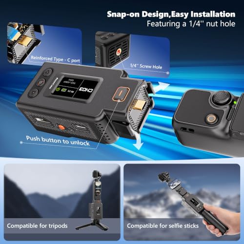 Image of Wireless HDMI Transmitter for Pocket /Action /Insta 360, HD Video Receiver