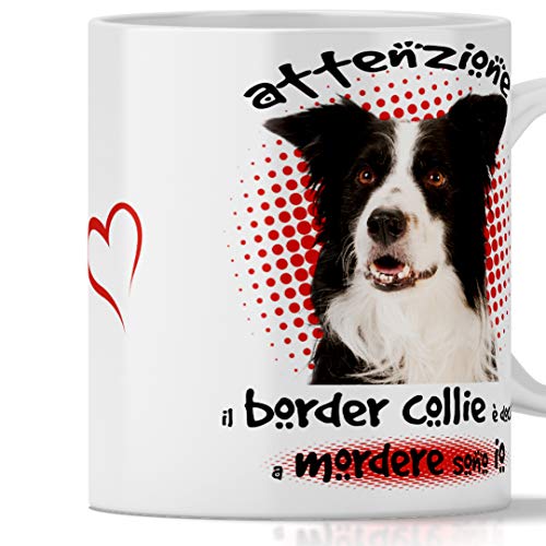 Tazza Border Collie Divertente. il Cane è docile a...