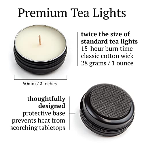 Hemlock Park Travel Sized Tea Light Candle Gift Set | Handcrafted With Natural Coconut Wax & Essential Oils (Forest) #TOP2