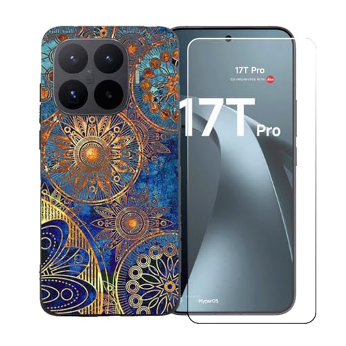 CongJiaLingXi�P�[�X�K�p�� Xiaomi 17T Pro (6.83") + �������ꂽ�K���X�X�N���[���v���e�N�^�[�A�_��ȃV���R�[���V�F���o���p�[TPU�ی�J�o�[�̂���,BST10