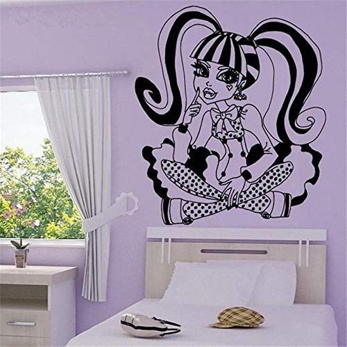 Autocollant mural Monster High Cartoon Sticker mural vinyle autocollant mural pour chambre d'enfant 60 x 90 cm